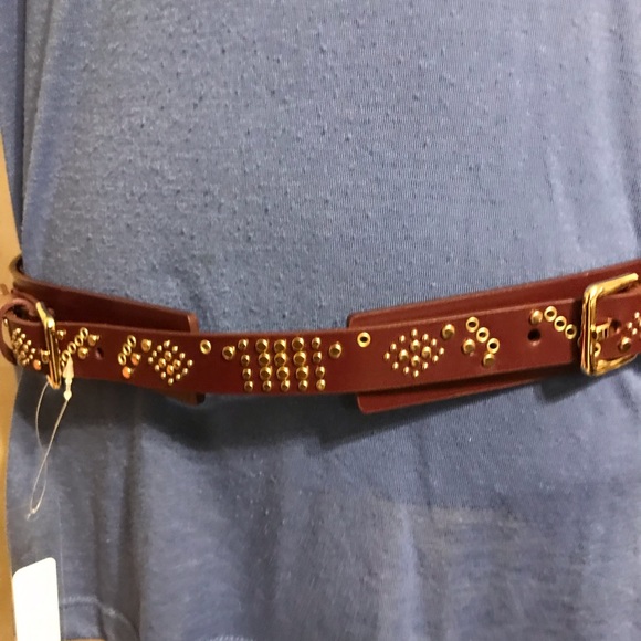 Rebecca Minkoff Accessories - Rebecca Minkoff Brown leather Grommet belt